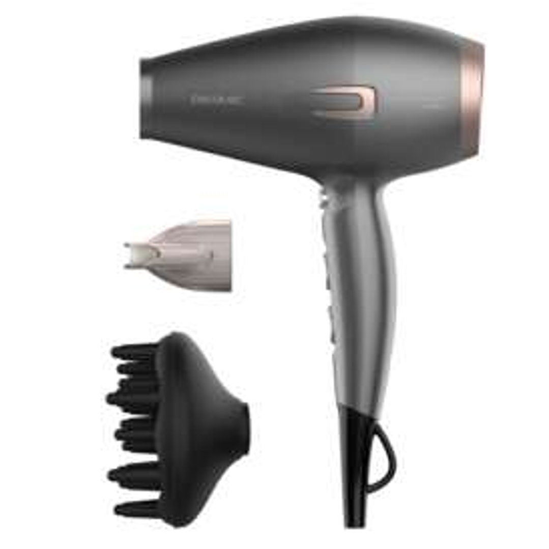 Cecotec Bamba IoniCare 6000 RockStar Essence Secador de Pelo 2200W - Motor Digital - Ion Real - Ajustes de Temperatura - Incluye Difusor y Boquilla Co 1
