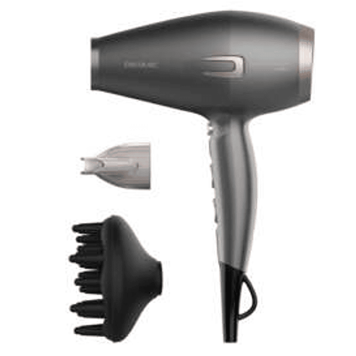 Cecotec Bamba IoniCare 6000 RockStar Essence Secador de Pelo 2200W - Motor Digital - Ion Real - Ajustes de Temperatura - Incluye Difusor y Boquilla Co 1