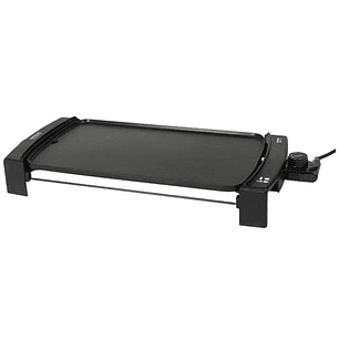 Cecotec Black&Water 2500 Plancha de Asar Electrica de Gran Potencia - Revestimiento Antiadherente - Bandeja Recogegrasas - Temperatura Ajustable - Sup