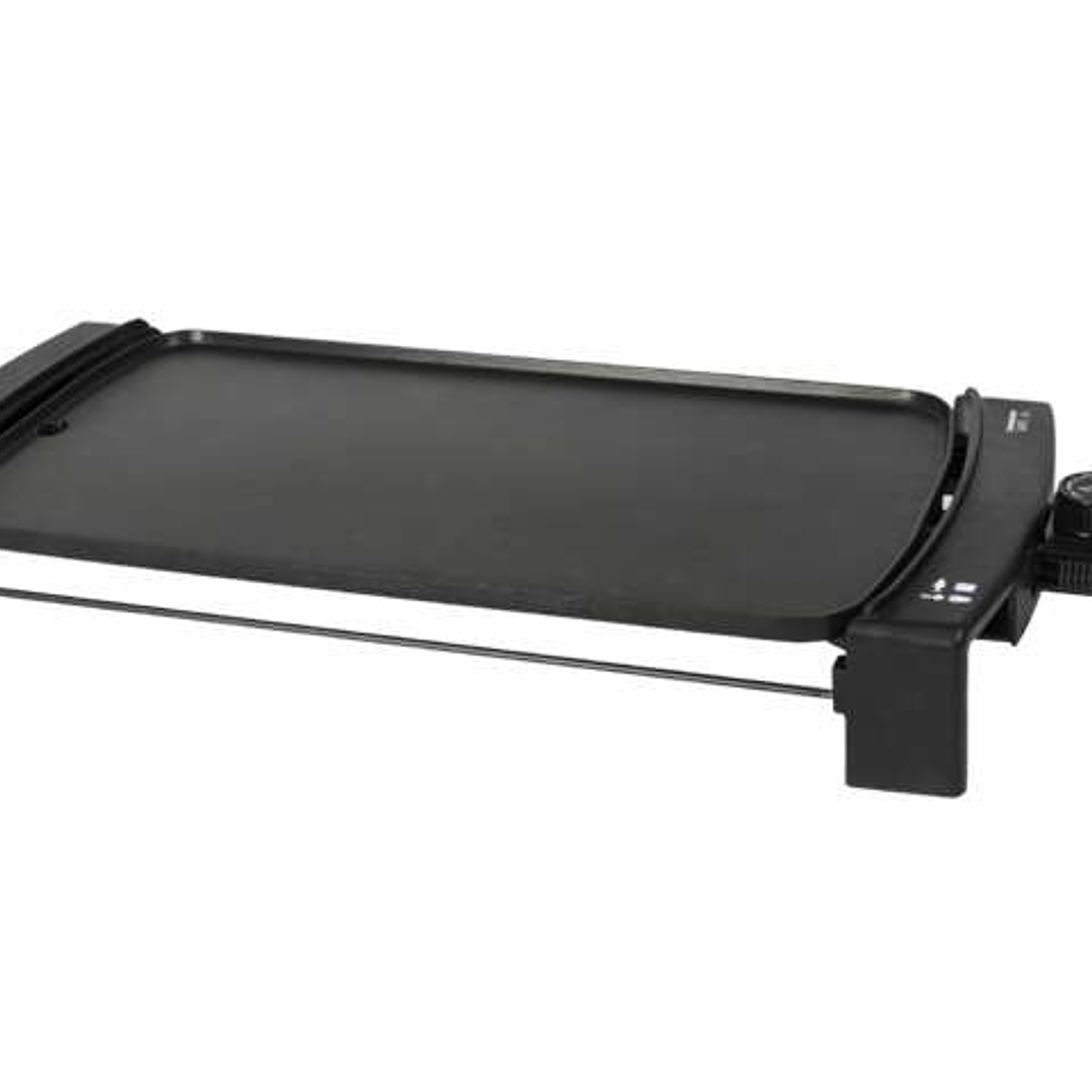 Cecotec Black&Water 2500 Plancha de Asar Electrica de Gran Potencia - Revestimiento Antiadherente - Bandeja Recogegrasas - Temperatura Ajustable - Sup 1