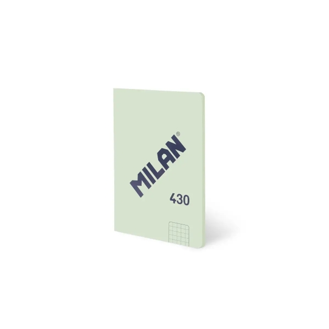Milan 430 Libreta Encolada Formato A6 Hojas Blancas - 48 Hojas de 95 gr/m2 - Microperforado - Tapa Blanda - Color Verde 1