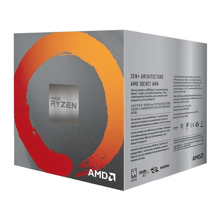 AMD RYZEN 5 3400G 3.7GHz 6MB 4 CORE AM4 BOX+Disipa 1