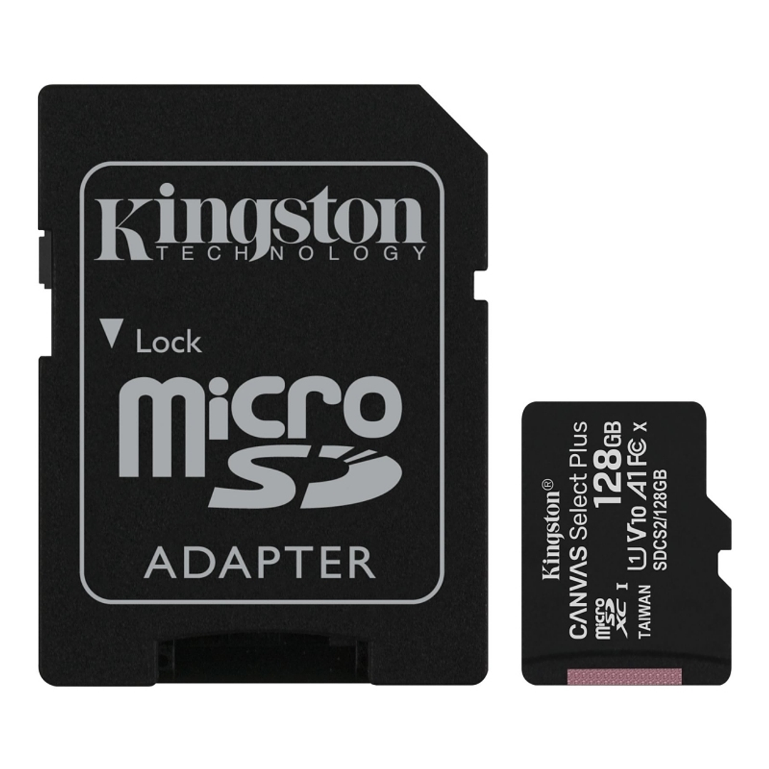 Kingston SDCS2/128GB microSD XC clase 10 128GB c/a 1