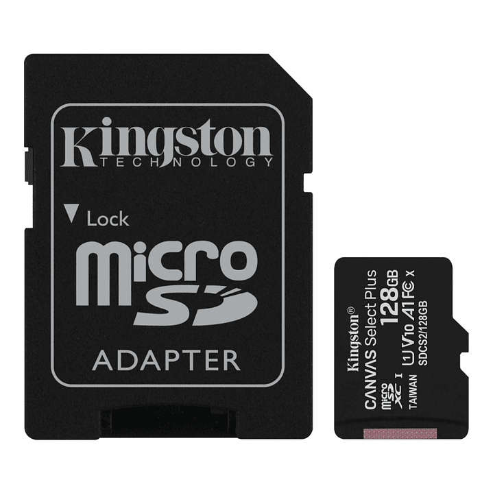 Kingston SDCS2/128GB microSD XC clase 10 128GB c/a 1