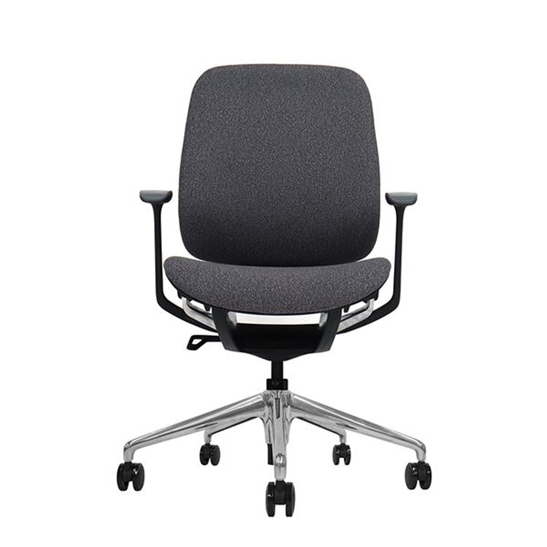 Cromad Zenith Collection Silla de Oficina - Piston de Gas de Grado 4 - Respaldo Ergonomico - Reposabrazos Ajustables - Color Negro 1