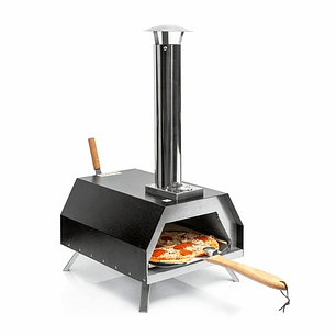 Innovagoods Pizzahven Horno para Pizza con Dispensador de Pellets - Control de Temperatura - Incluye Accesorios - Facil Transporte - 42x81x80cm - Colo