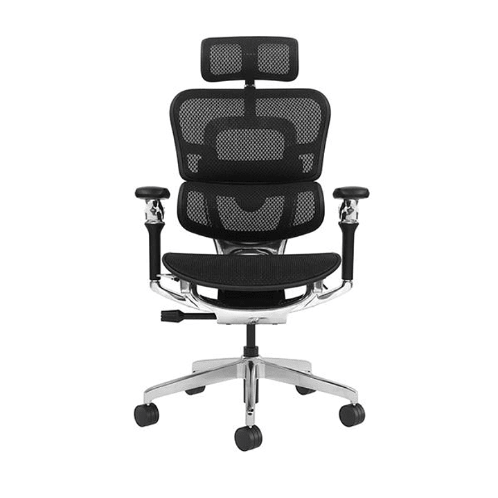 Cromad Aeris Supreme Silla de Oficina - Piston de Gas de Grado 4 - Soporte Lumbar Dividido con Ajuste de Tension - Reposacabezas Ajustable - Respaldo  1