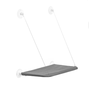 Innovagoods Catlax Hamaca Colgante para Gatos - Tela Transpirable - Firme Sujecion - Multiposicion - Facil Instalacion - Ligero y Portatil - Soporta h