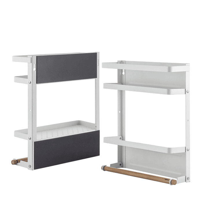 Innovagoods MagoRac Estante Organizador Magnetico de Metal y Madera - Baldas Plegables - Capacidad 5kg - Incluye Ganchos - Facil Instalacion - Multifu 1