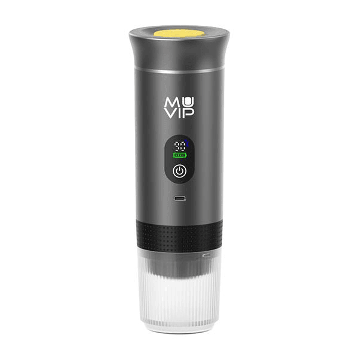Muvip Xpresscup Cafetera Portatil - Compatible con Cafe Molido y Capsulas DG y NS - Presion de 20 Bares - Modo Caliente y Frio - Color Gris 1
