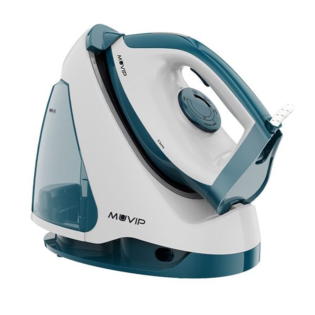 Muvip MV0650 Centro de Planchado - Potencia 2200W - Deposito de 1.2L - Suela Ceramica - Funcion de Bloqueo de Plancha 1