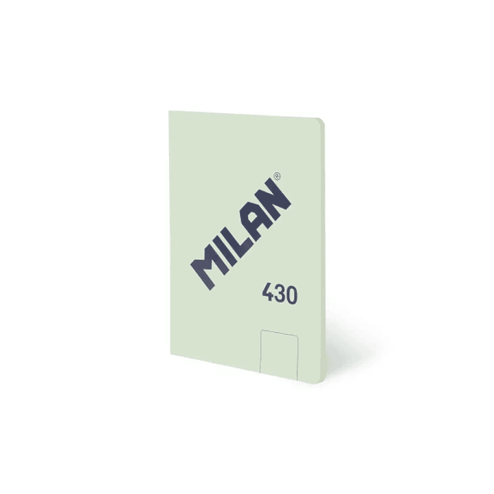 Milan 430 Libreta Encolada Formato A5 Hojas Blancas - 48 Hojas de 95 gr/m2 - Microperforado - Tapa Blanda - Color Verde 1