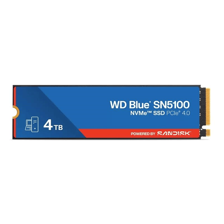WD Blue SN5100 SSD 4TB NVMe Gen4 6700MB-s 1