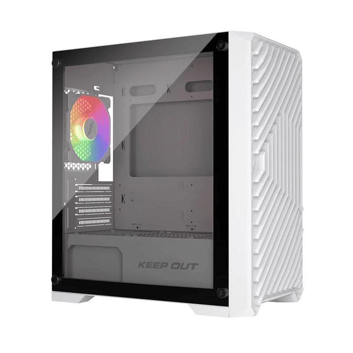 Keep Out Caja M-Atx XC-220W 4FANS Usb3.0 White 1