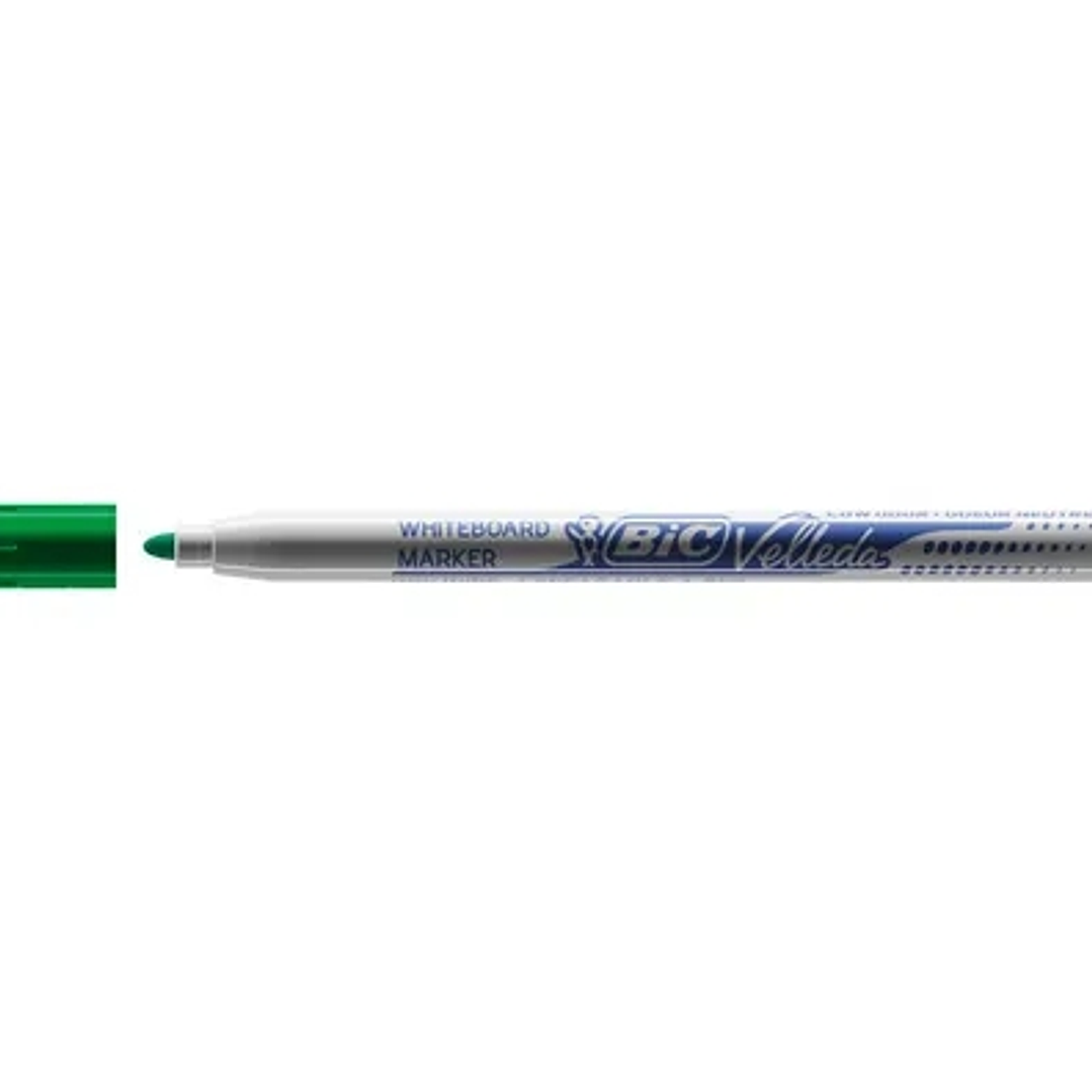 Bic Velleda 1721 Rotulador para Pizarra - Punta Fina - Trazo de 1.5mm - Borrado Optimo - Color Verde 1