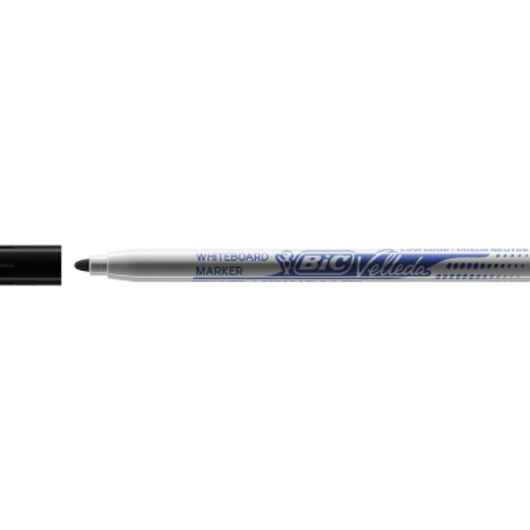 Bic Velleda 1721 Rotulador para Pizarra - Punta Fina - Trazo de 1.5mm - Borrado Optimo - Color Negro 1