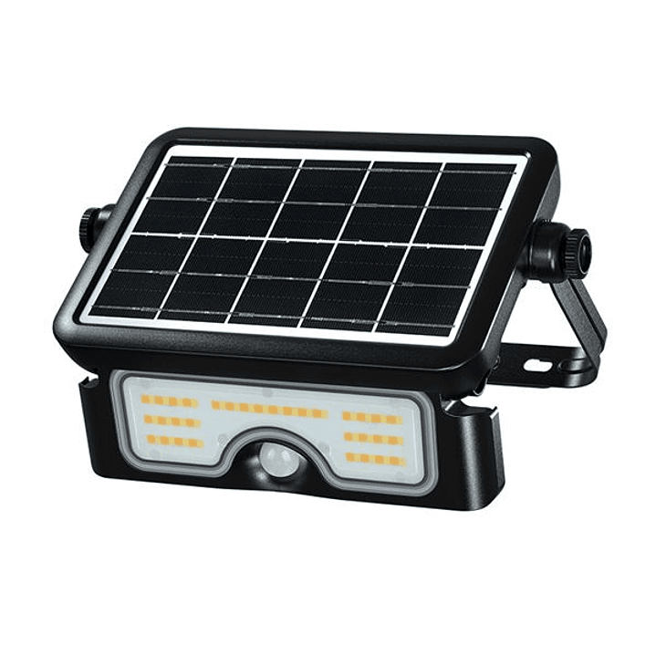 Elbat EB0574 Foco Led Solar 7W - 900LM - CCT 3000K/4000K/6000K - Luz Calida, Blanca y Fria - Sensor de Movimiento 1