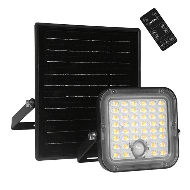 Elbat EB0573 Foco Led Solar 10W - 1500LM - CCT 3000K/6000K - Luz Calida y Fria - Sensor de Movimiento 1