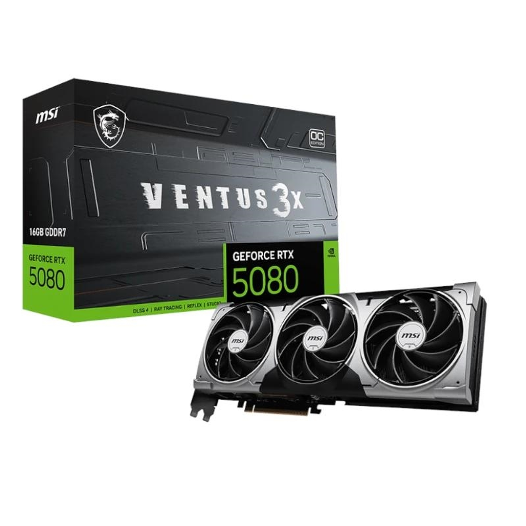 MSI VGA NVIDIA RTX 5080 16G VENTUS 3X OC DDR7 1