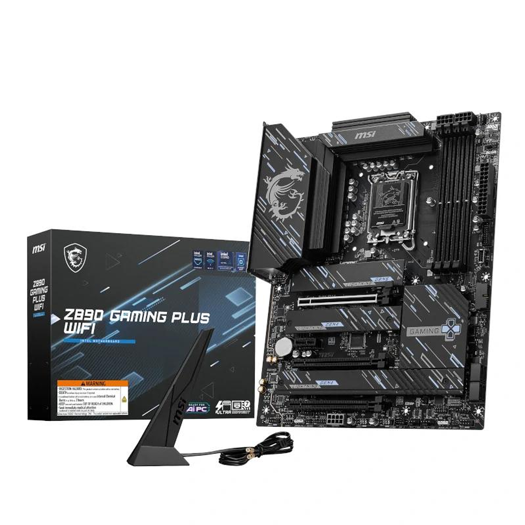 MSI Placa Base Z890 GAMING PLUS WIFI ATX LGA1851 2