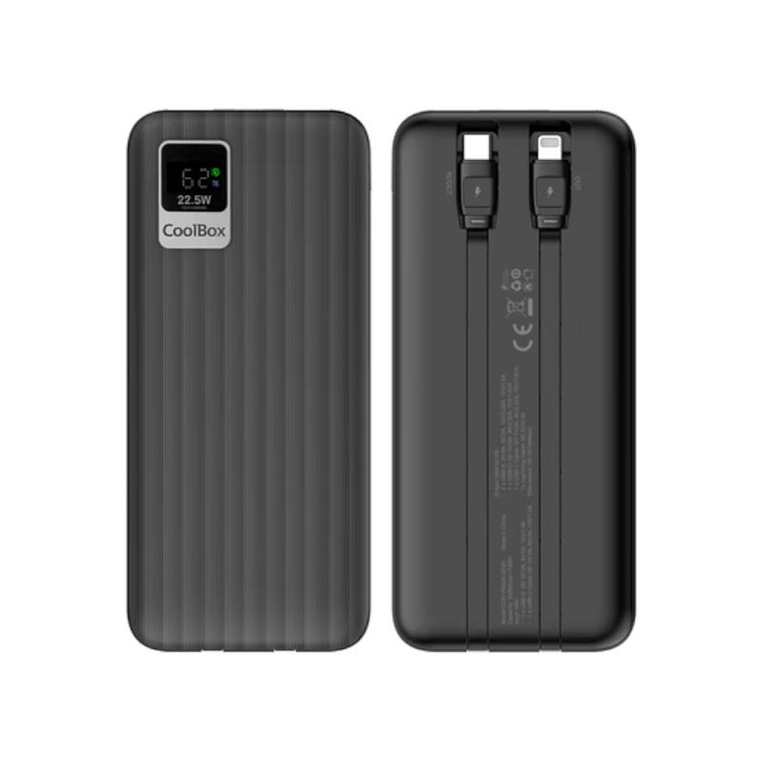 Coolbox PowerBank DP20 20000MAH LCD Negro Carg Ráp 1