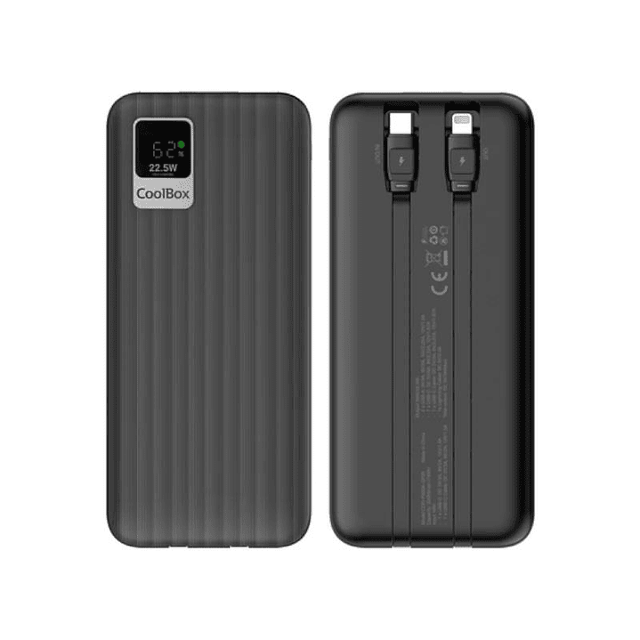 Coolbox PowerBank DP20 20000MAH LCD Negro Carg Ráp 1