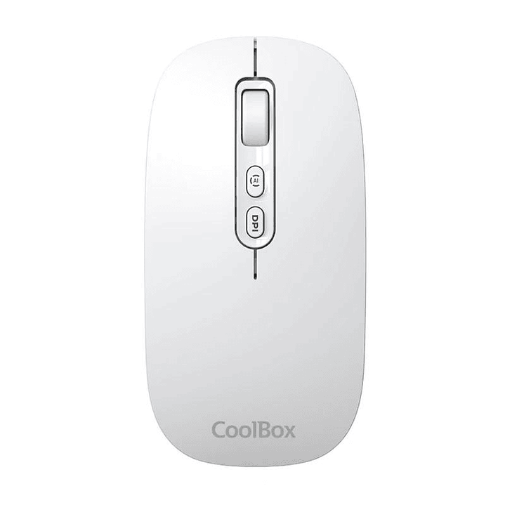 Coolbox Ratón W02-IA Inalámbrico RF+BT Blanco 1