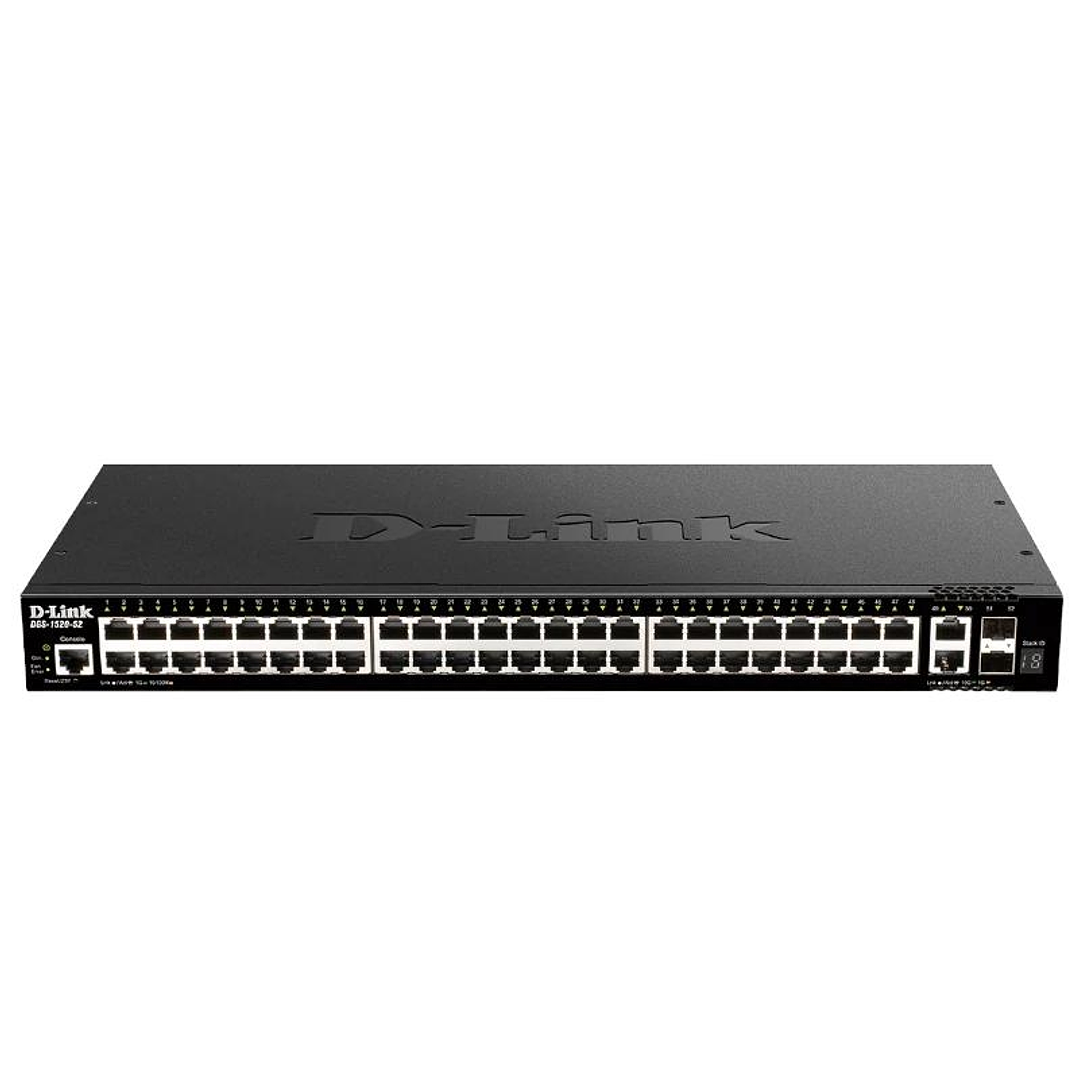 D-Link DGS-1520-52/E Switch 48xGbE 2x10GbE 2xSFP+ 1