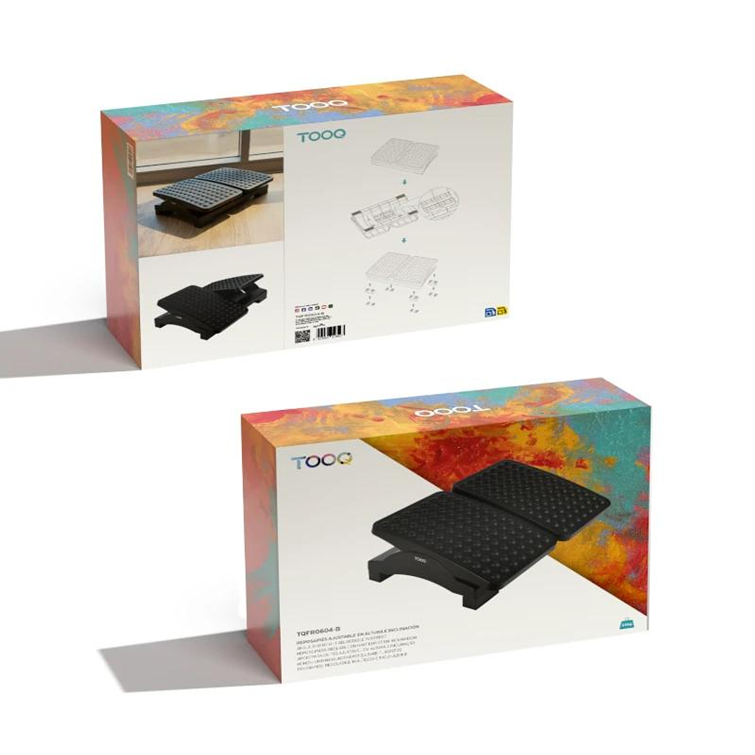 Tooq Reposapiés ajustable altura/inclinación confo 3