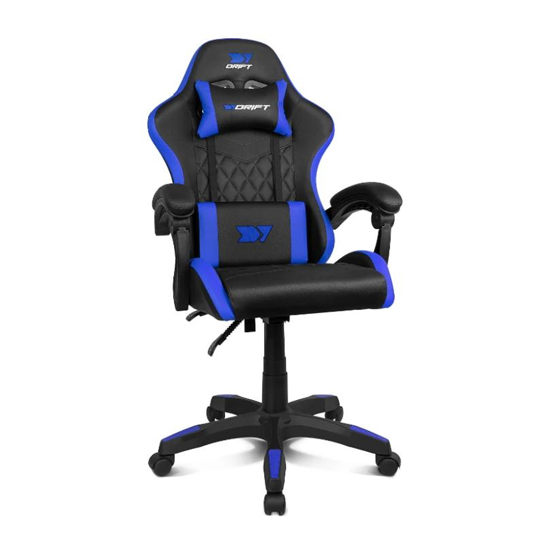 DRIFT Silla Gaming DR35 Negra-Azul Eléctrico 2