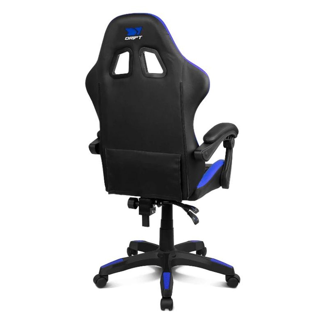 DRIFT Silla Gaming DR35 Negra-Azul Eléctrico 3