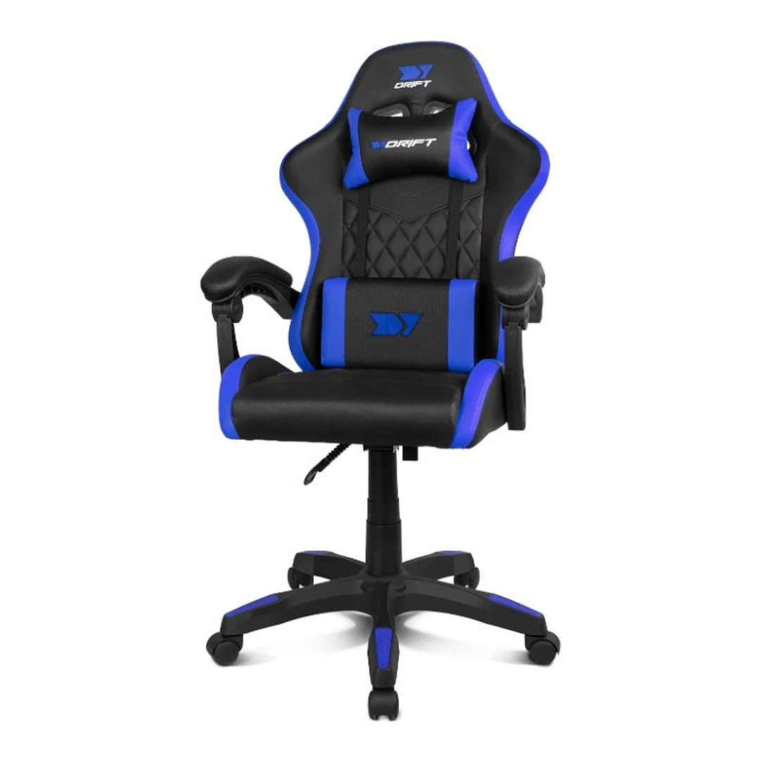 DRIFT Silla Gaming DR35 Negra-Azul Eléctrico 4