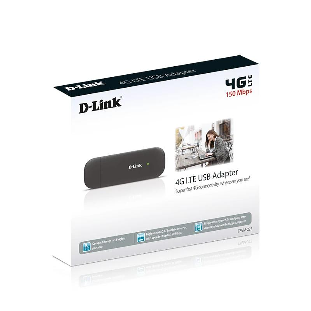 D-Link DWM-222/R 4G LTE USB Adapter SIM 3G/4G 3