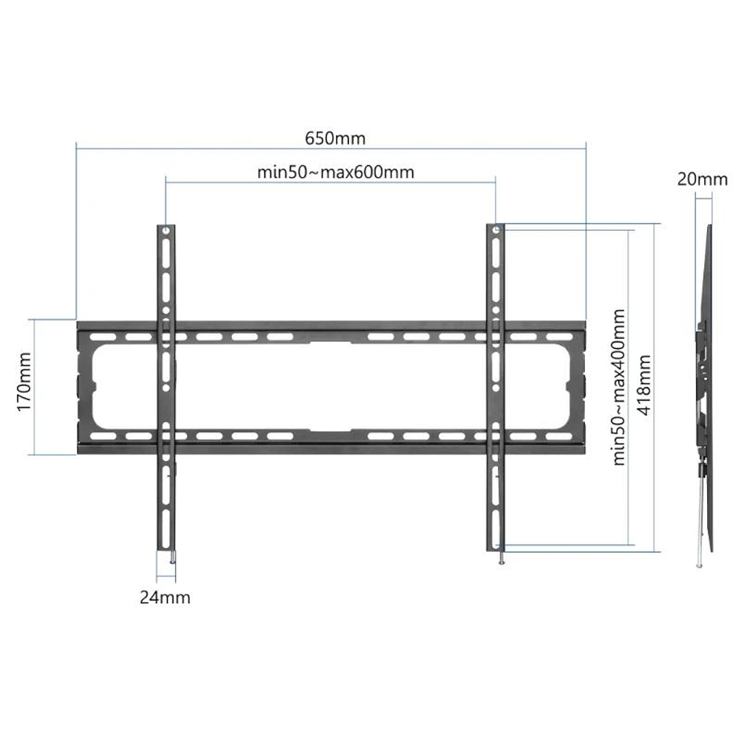 iggual SPTV16 Soporte TV pared Fijo 37