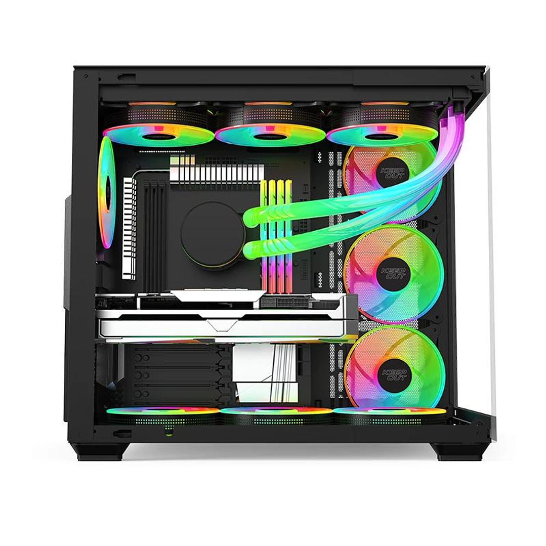 Keep Out Caja M-Atx KO XC-800 PRO ARGB USB3 Black 3