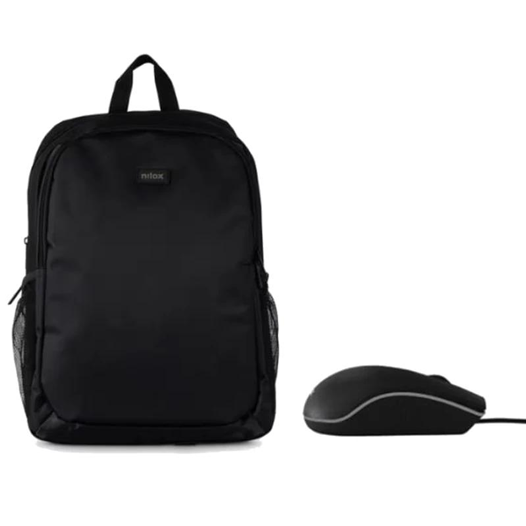 NILOX Mochila 15.6 Basic + ratón usb 1000dpi 1