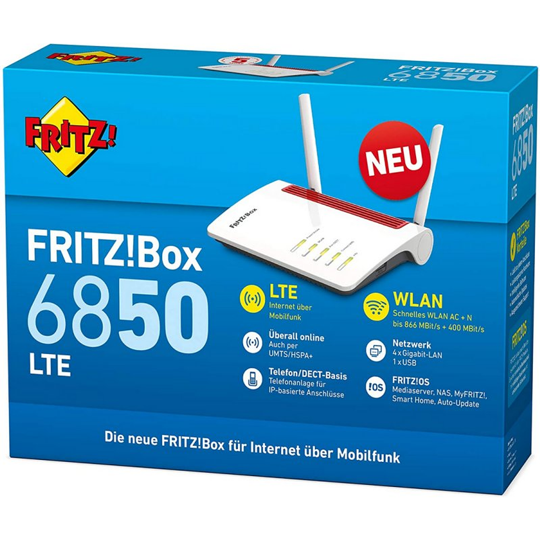 FRITZ! Box6850 LTE Router 5G WiFi Dual Mesh 4