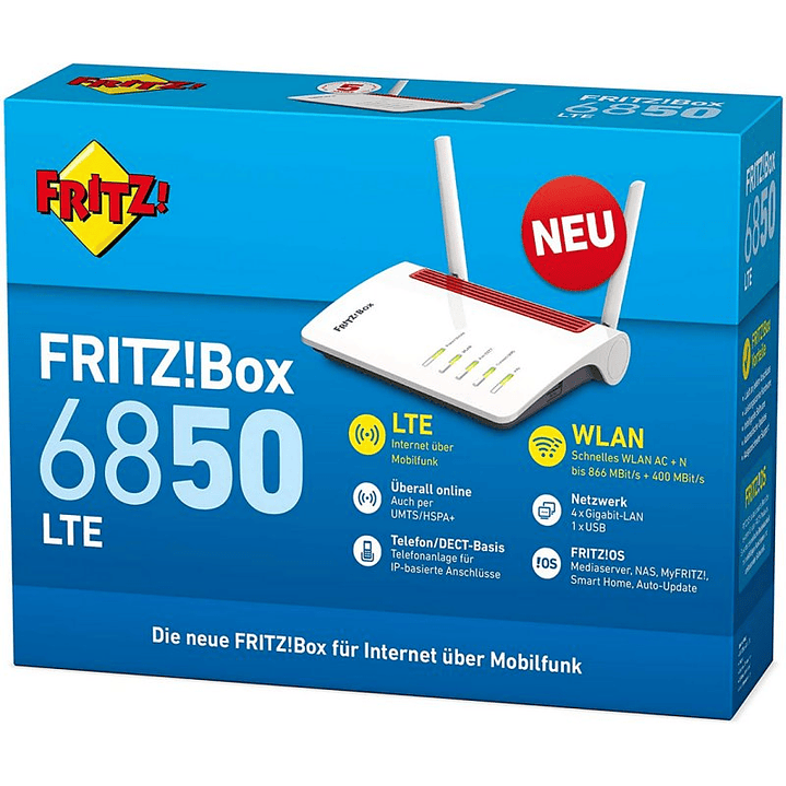 FRITZ! Box6850 LTE Router 5G WiFi Dual Mesh 4