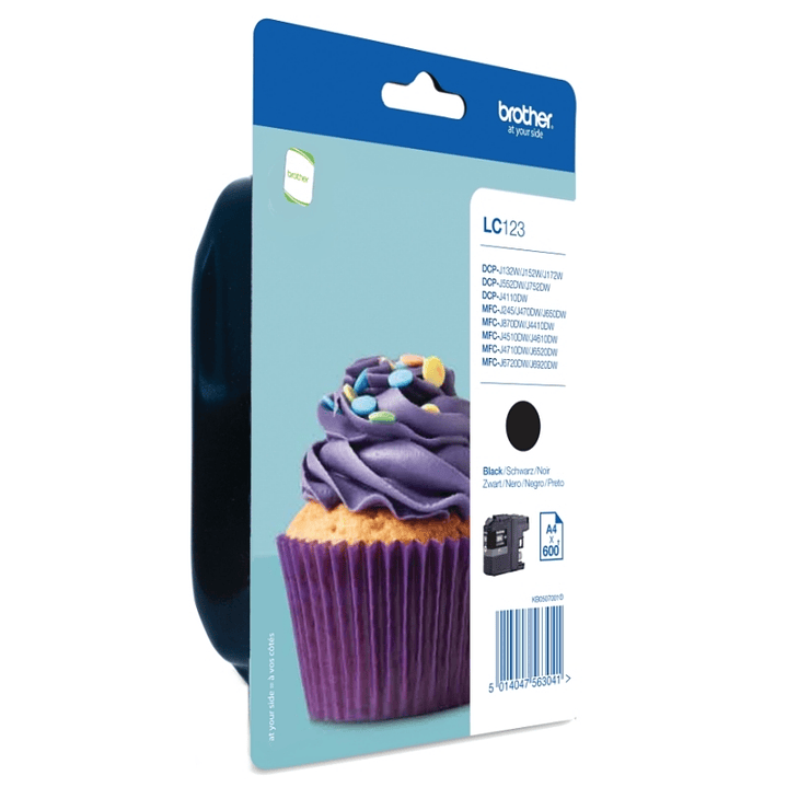 Brother Cartucho LC123BKBP Negro Blister 1