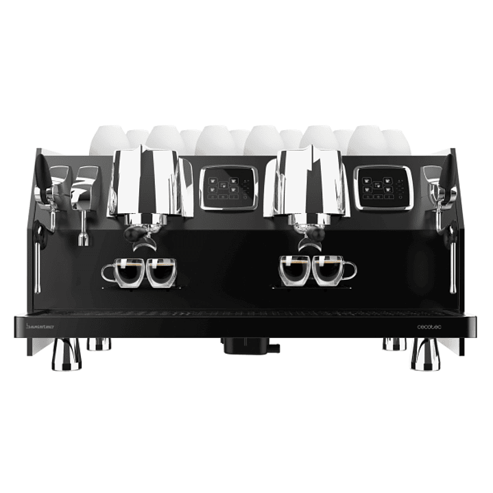 Cecotec Baristeo Regina Cafetera Expresso Profesional Doble - 5200W - Calientatazas - Presion 9bar - Caldera de Acero Inoxidable - Pantalla LCD - Vapo 1