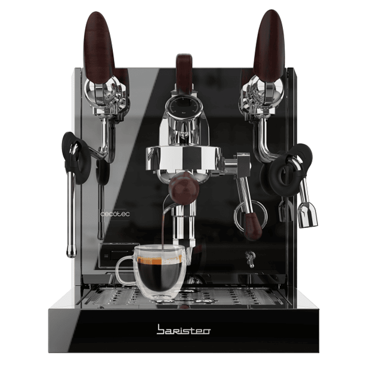 Cecotec Baristeo Excelsa Cafetera Expresso - Capacidad 330ml - Presion 15bar - Deposito de 330ml - Pantalla Digital - Temperatura Regulable - Acero In 1