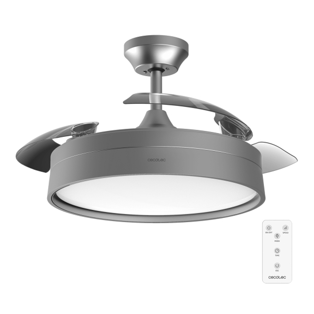 Cecotec Energysilence Aero 4200 invisible steel Ventilador de Techo con Aspas Retractiles de 42