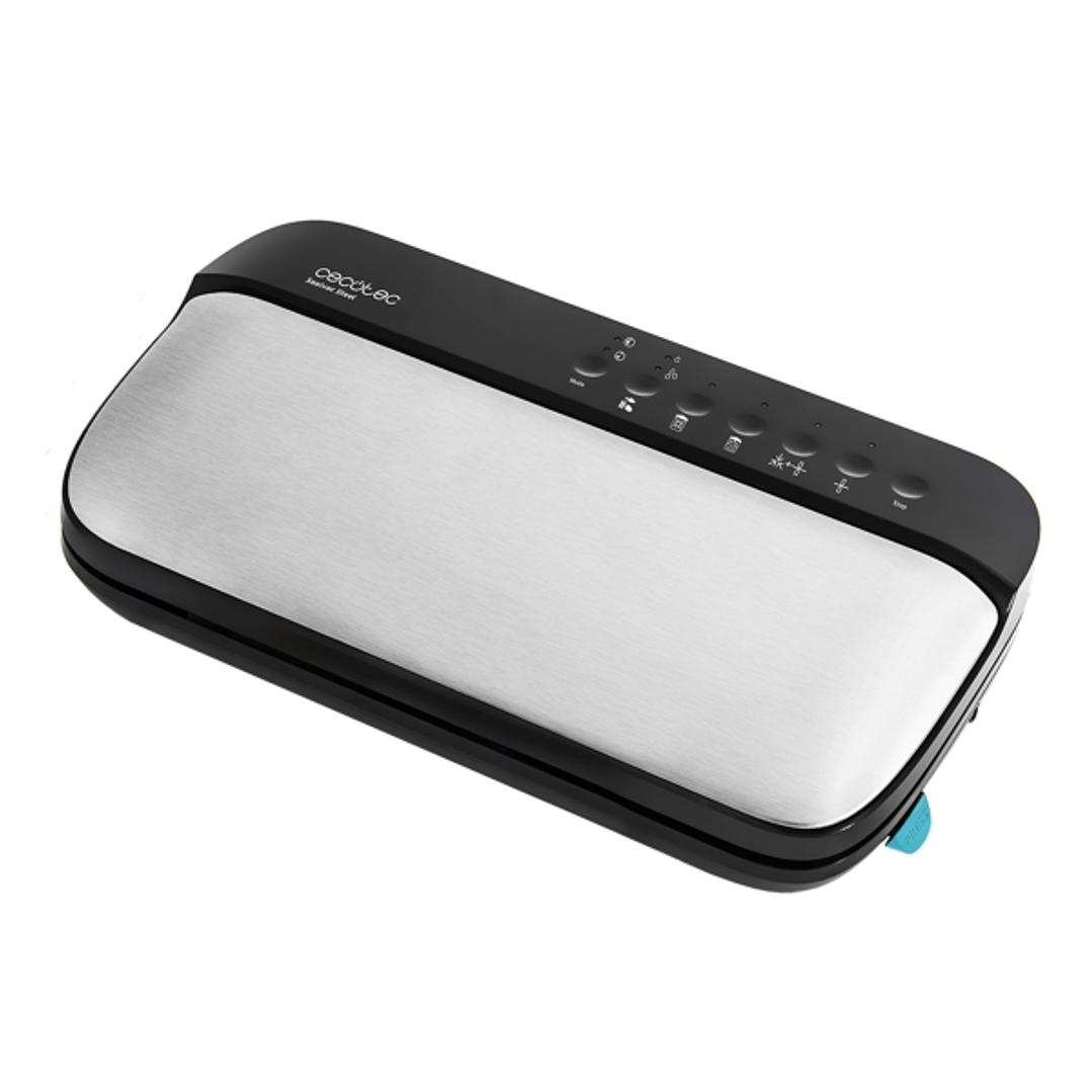Cecotec Sealvac Steel Envasadora al Vacio - 120W - Presion 0.9 Bar - Succion 95kPa - Incluye Accesorios - Silencioso - Admite Bolsas Genericas - Funci 1