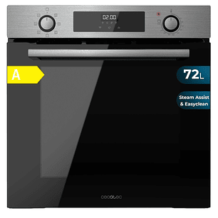 Cecotec Bolero Hexa M226000 Inox A Horno Integrable - Potencia 2800W - Capacidad 72L - Control Tactil - Puerta Triple de Cristal - 7 Funciones - Color