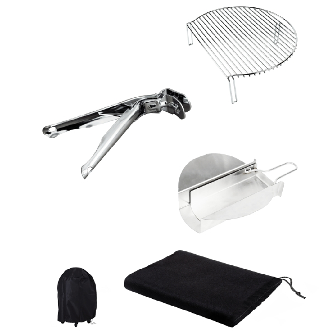 Cecotec DragonPack 6600 M Set de Accesorios para Barbacoa - Pinzas - Cubierta Protecctora - Recolector de Ceniza - Expansor de Parrilla - Color Varios 1