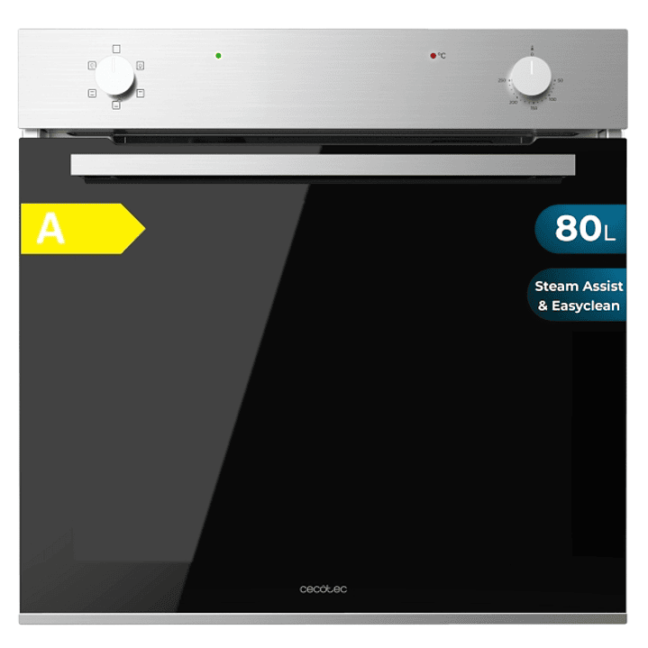 Cecotec Bolero Hexa C126400 Line A Horno Convencional Integrable - Potencia 2800W - Capacidad 80L - Puerta de Cristal Doble - 5 Funciones - Color Negr 1
