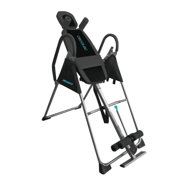 Cecotec Drumfit Inversion 1800 Tabla de Inversion - Soporta hasta 120kg - Incluye Accesorios - Plegable - Altura Ajustable - Varios Niveles - Color Ne 1