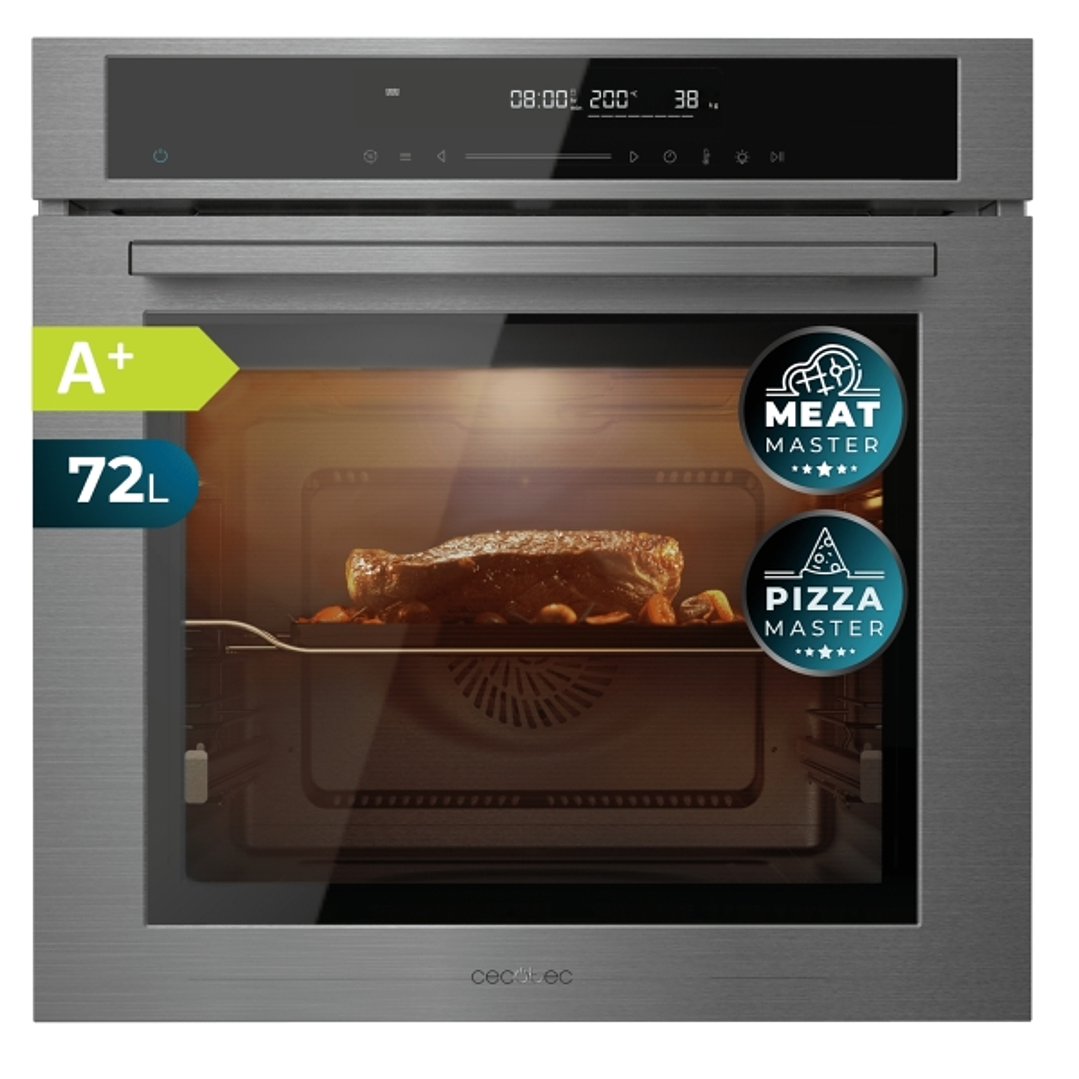 Cecotec Bolero Hexa SM406000 Line A+ Horno Integrable con Microondas - 2900W - Capacidad 72L - Temperatura Regulable - Acero Inoxidable - Guias Telesc 1