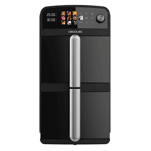 Cecotec Cecofry DuoLevel 10000 Freidora de Aire Doble - Potencia 2400W - Capacidad 10L - Temperatura Regulable - Pantalla Tactil - Programas Preconfig