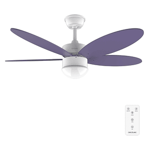 Cecotec EnergySilence Aero 4250 Flow Purple Ventilador de Techo con Aspas Reversibles de 42